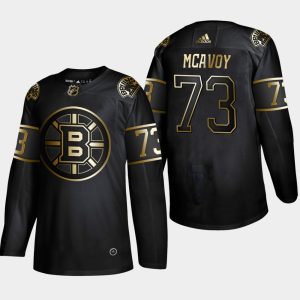 Herren Boston Bruins Eishockey Trikot Charlie McAvoy #73 2019 Golden Edition Authentic Player Schwarz